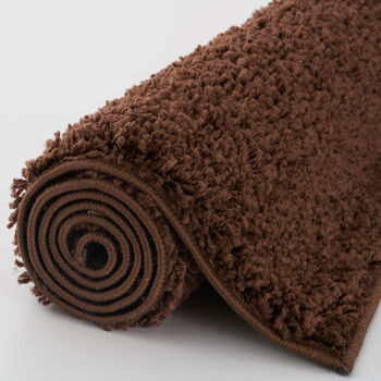 The Rugs Plain Brown Shaggy Rug, 11 of 12