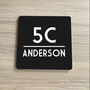 Stylish Square House Sign Number, thumbnail 3 of 10
