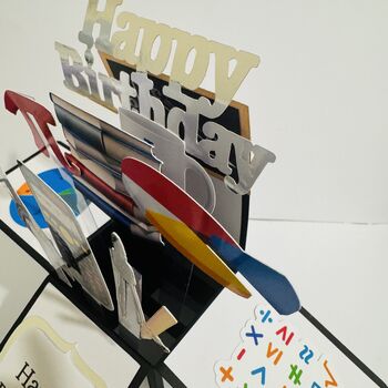 Personalised Maths Themed 3D Greeting/Gift Card, 3 of 8