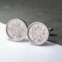 1935 90th Birthday Sixpence Coin Cufflinks, thumbnail 1 of 4