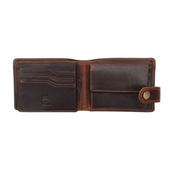 Personalised Rfid Brown Leather Bifold Wallet, 2 of 5