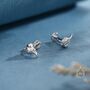 Tiny Sterling Silver Highland Cow Stud Earrings, thumbnail 7 of 12