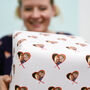 Valentines Personalised Photo Wrapping Paper Two Sheets, thumbnail 1 of 1