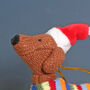 Dachshund In Bright Jumper Christmas Tree Decoration, thumbnail 2 of 3