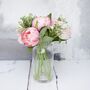 Soft Pink Peony Bouquet With Gypsophelia, thumbnail 2 of 7