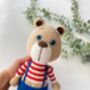 Cute Organic Handmade Teddy Bear For Babies And Kids, thumbnail 1 of 8