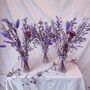 Mini Lilac Dried Flower Arrangement With Vase, thumbnail 1 of 3