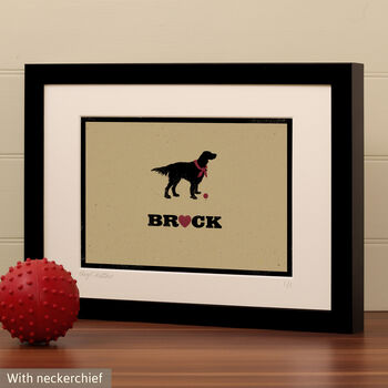 Personalised Setter Print For One Or Two Dogs, 7 of 9