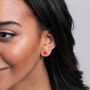 Gift Bag 'You Are My Favourite Notification' Red Heart Earrings, thumbnail 4 of 4