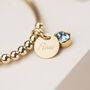 Baby Birthstone Christening Bracelet, thumbnail 2 of 3