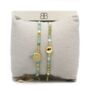 Minsk Gold/Silver Plated Bracelet Stack, thumbnail 4 of 9