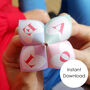 Digital Download Valentine Origami Fortune Teller Card, thumbnail 1 of 10