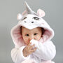 Personalised Soft Baby Unicorn Dressing Gown, thumbnail 6 of 8
