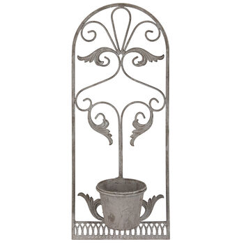 French Style Scrolled Wall Planter, 2 of 6