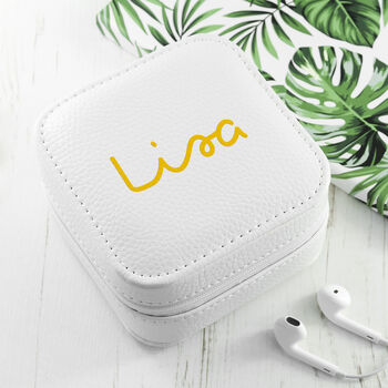Personalised Summer Style White Jewellery Case, 9 of 12