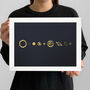 The Solar System Illustration Space Print, thumbnail 7 of 8