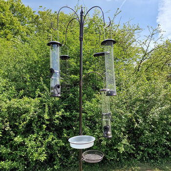 Complete Bird Feeding Station With Five Large Feeders, 9 of 10