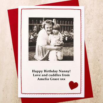 Nanny / Grandma Photo Birthday Card, 2 of 2