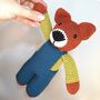 Handmade Crochet Fox Soft Toy, thumbnail 1 of 5