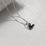 Black Diamond Swarovski Crystal Necklace, thumbnail 2 of 8