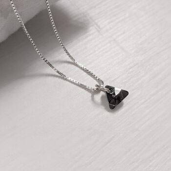 Black Diamond Swarovski Crystal Necklace, 2 of 8