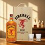 Personalised Fireball Cinnamon Whisky Gift Set With Shot Glasses 70cl, thumbnail 1 of 3