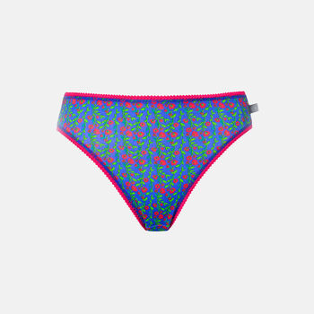 Women's 'Boom Bloom!' Four Pack Bamboo High Leg Knickers, 8 of 8