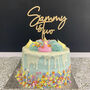 Personalised Name And Age Birthday Cake Topper, thumbnail 1 of 2
