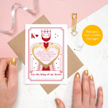 Personalised King Of Hearts Scratch Card, 2 of 7