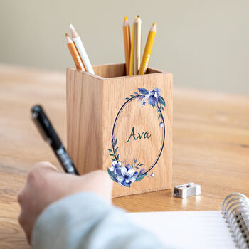 Personalised Floral Pen Pot, 2 of 4