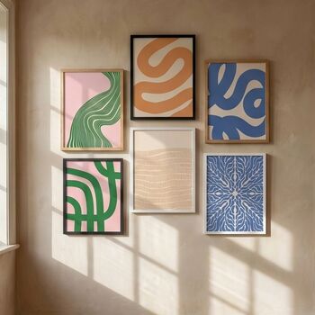 Set Of Six Abstract Art Themed Prints Bundle, 2 of 10