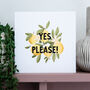'Yes Please!' Lemon Congratulations Card, thumbnail 3 of 4