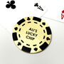 Personalised Brass Lucky Poker Chip, thumbnail 1 of 2