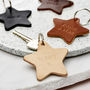 Personalised Leather Star Keyring, thumbnail 2 of 4