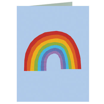 Mini Blue Rainbow Card, 3 of 5
