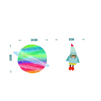 Space Adventure Wall Sticker Pack, 2 of 3