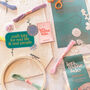 Learn To Sew Your Own Embroidered Flowers Kit Stick And Stitch, thumbnail 6 of 8