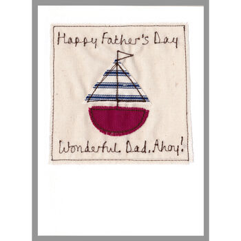 Personalised Sailing Boat Father's Day Card, 10 of 12
