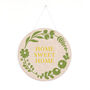 Floral Screen Printed Plauqe 'Home Sweet Home', thumbnail 2 of 9
