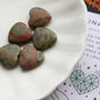 Unakite Crystal Heart For Balance And Healing, thumbnail 2 of 3