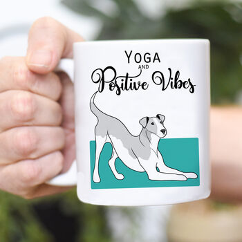Dog Yoga Positivity Mug Gift, 3 of 3