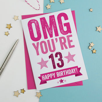 Omg You're 13 Birthday Card, 3 of 3