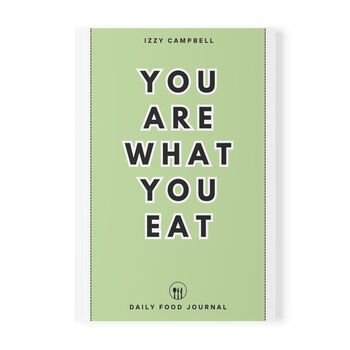 Food Journal With Personalisation Sage Green, 8 of 8