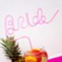 Bride Straw ~ Bride Hen Party Drinking Straw, thumbnail 7 of 7