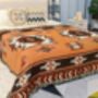 Aztec Style Brown Blanket And Furniture Throw, thumbnail 7 of 8