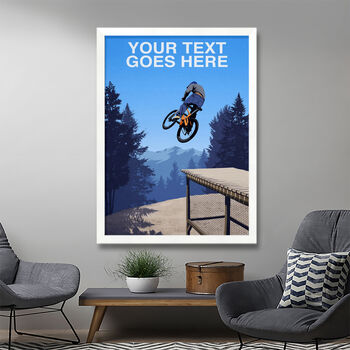 Personalised Mountain Bike Jump Poster, 3 of 7