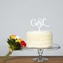 Initials Cake Topper, thumbnail 4 of 5