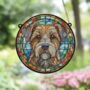 Border Terrier Stained Glass Effect Suncatcher, thumbnail 3 of 3