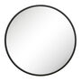 Curzon Circular Black Iron Wall Mirror, thumbnail 2 of 5