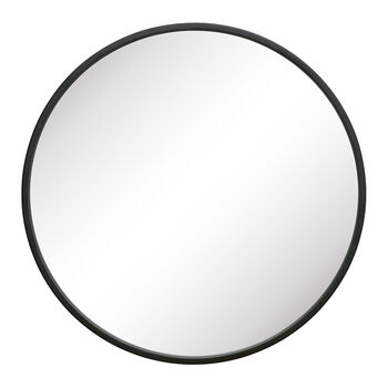 Curzon Circular Black Iron Wall Mirror, 2 of 5